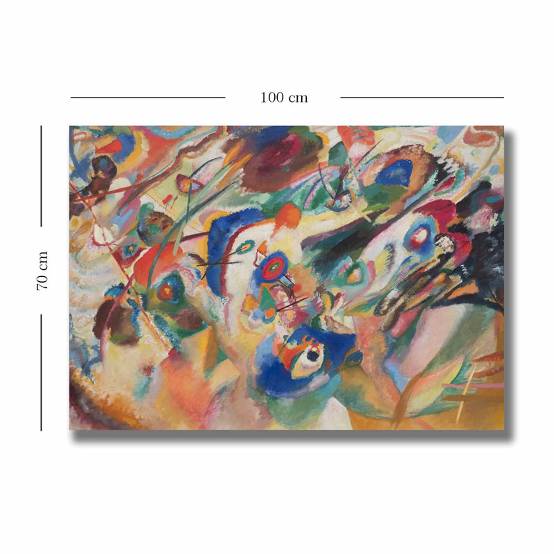 Vasili Kandinsky - peinture sur toile tendue