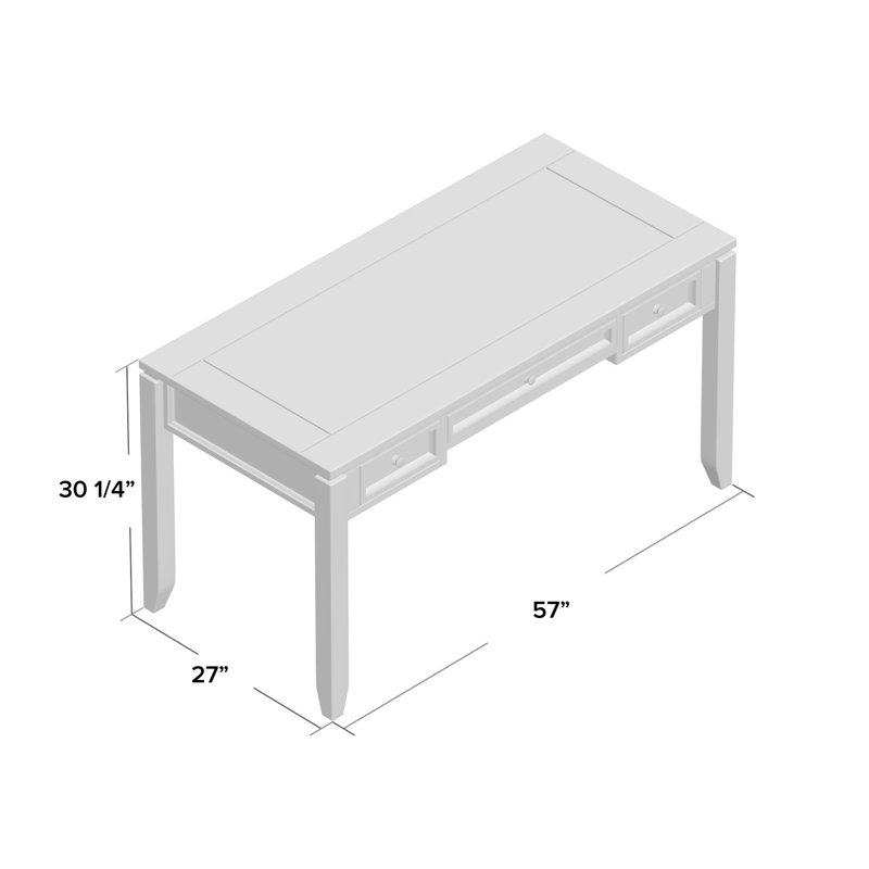 Annmarie Modular Solid Wood Writing Desk