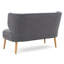 Causeuse charmante sans accoudoirs Sulayman au style simple et fonctionnel de 32,75 pouces de hauteur x 51,5 pouces de largeur x 30 pouces de profondeur-19309480