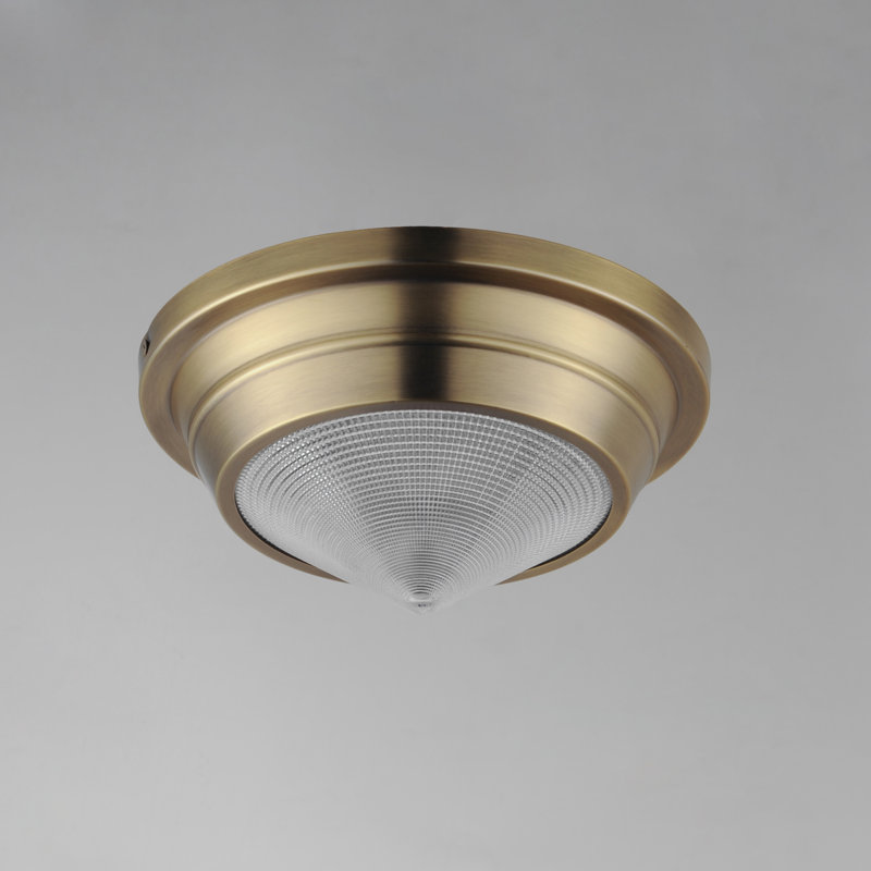 Hargreaves-Flush Mount, Natural Aged Brass