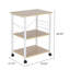 Étagère de poste de travail de chariot de rangement pour four à micro-ondes à 3 niveaux Baker's Rack