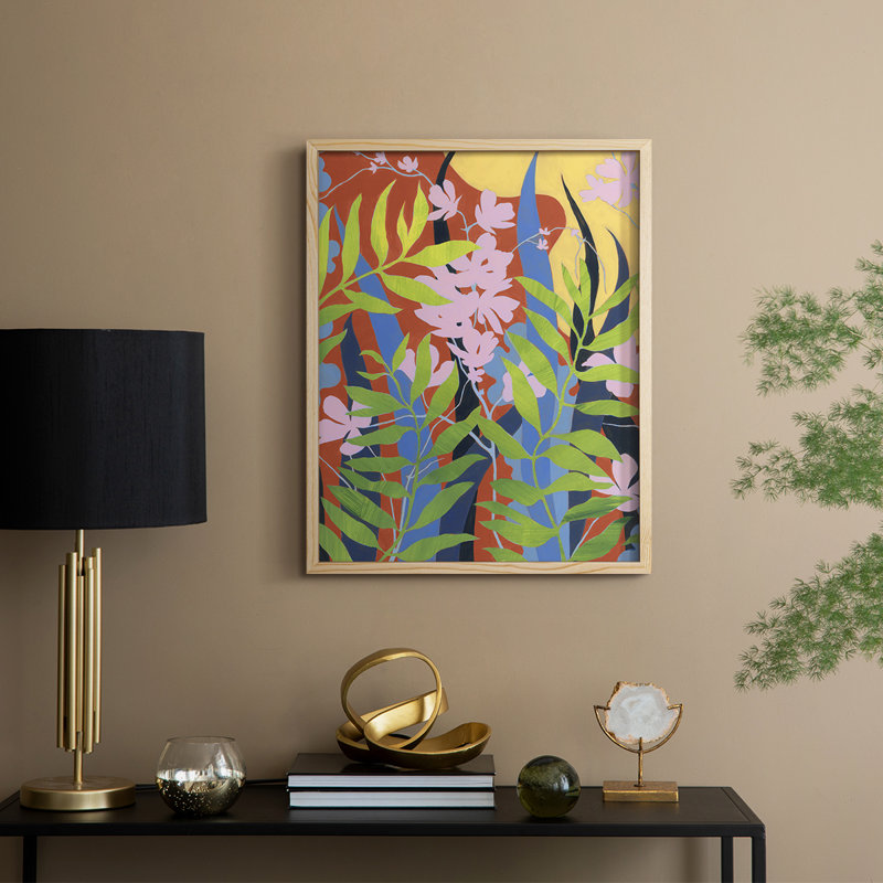 «Bold Bright & Wild I», reproduction encadrée - bois massif, H 11 po x l 9 po