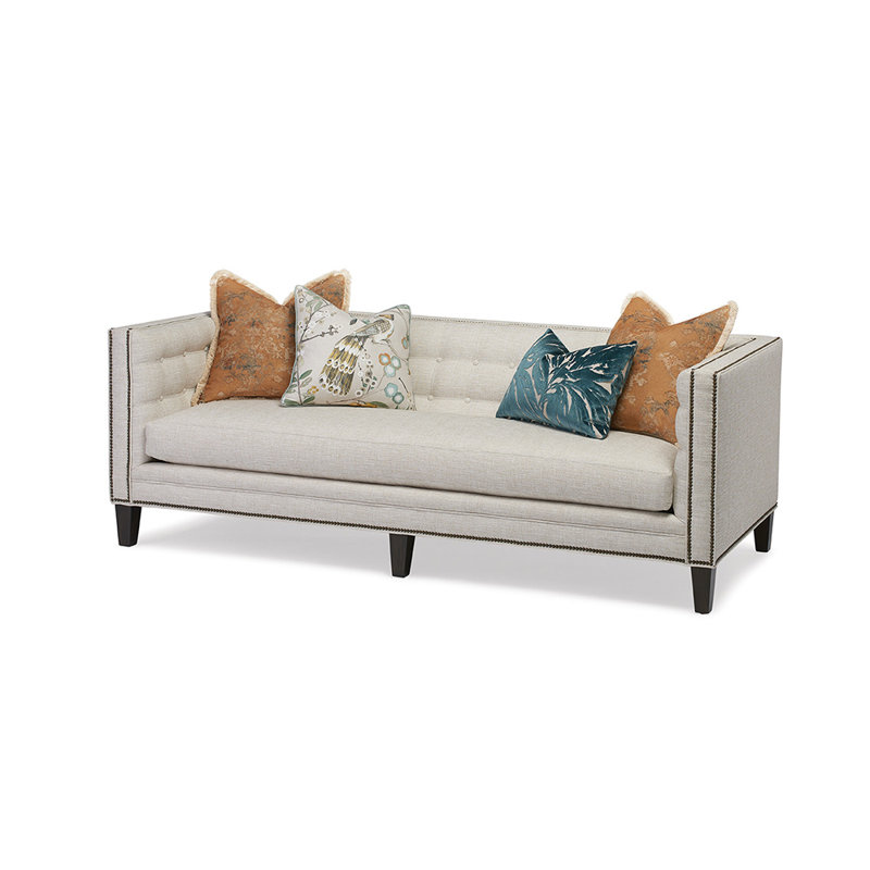 Royce Sofa, Ebony, Friendly Parchment