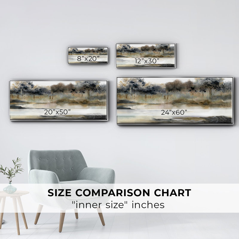 Serene River- Framed Canvas