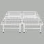 Structure de lit moderne en métal avec support à lattes en acier 14 po Overshores - Structure de lit pliable durable et peu encombrante pour un confort et une stabilité accrus-69396470-86913183