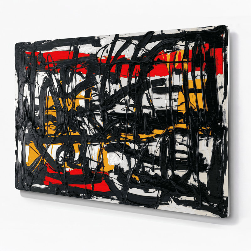 Art mural gris Neo Expressionism 1, H 11 po x l 14 po x P 0,05 po