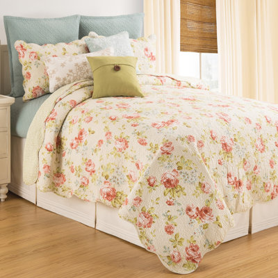 Whitney Pink Cotton Reversible Quilt