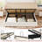 Full Size Bed Frame with Lift Up Storage, Corduroy Upholstered Platform Bed with Wingback Headboard, Solid Wooden Slats, No Box Spring Needed, Hydraulic Support, White-2035002008-2035002009