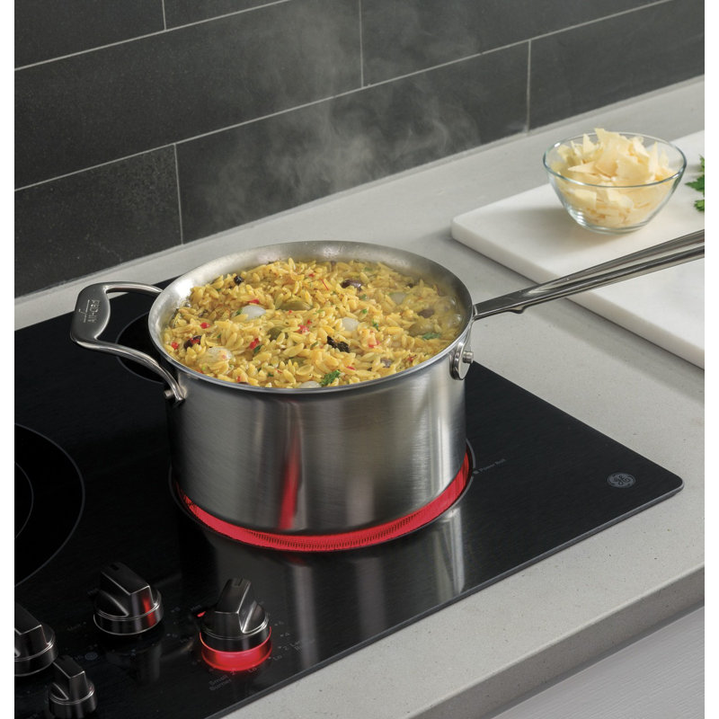 Range 29.75" Electric Cooktop with 5 Burners, Black Stainless