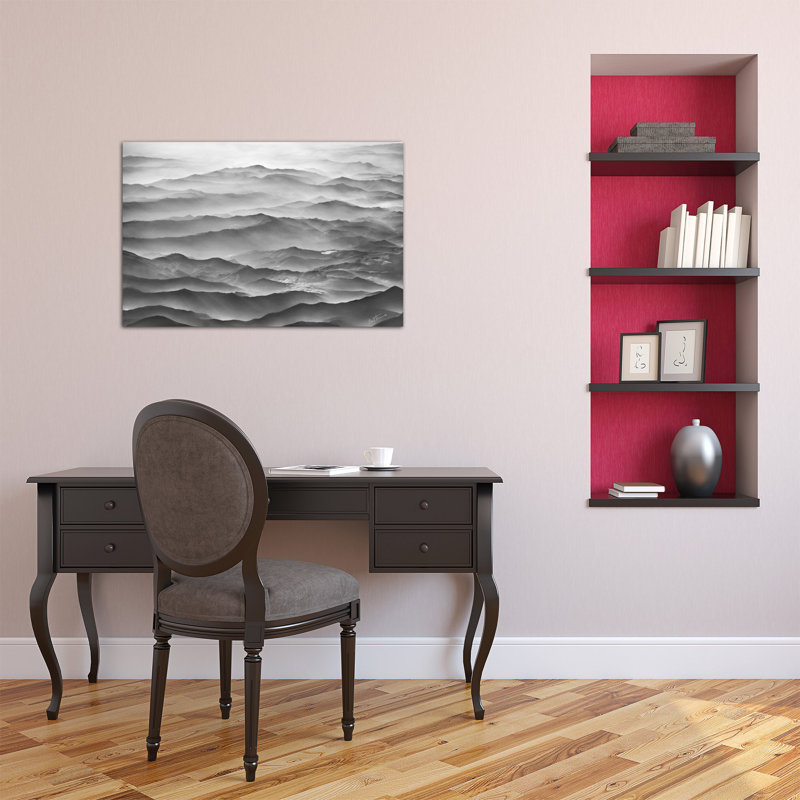 Ocean Mountains Graphic Art Print on Canvas, 40" H x 26" W x 1.5" D
