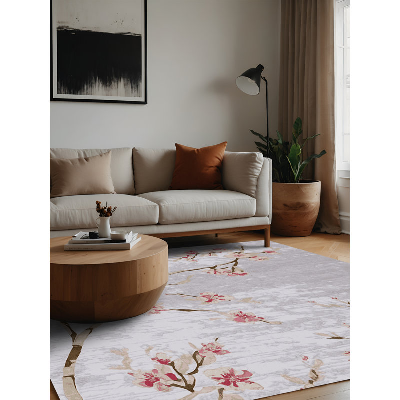 Machine Washable White Area Rug, Square 8'