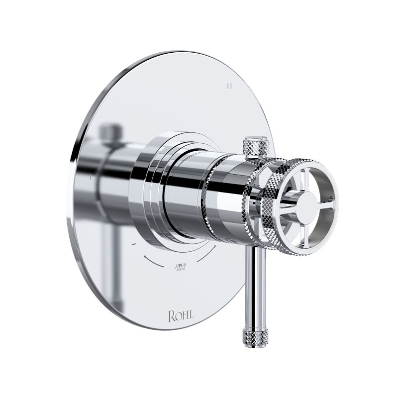 Campo 1/2" Therm & Pressure Balance Trim With 5 Functions TCP45W1I, Polished Chrome
