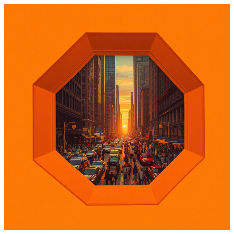 Couvertures de fenêtre Sunset Cityscape, L 60 po x H 80 po