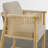 Upholstered Counter Stools with Hand-Woven Rope Arms-773685075