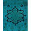 Tapis bleu nouvel âge 9 pi 2 po x 12 pi 5 po Arch