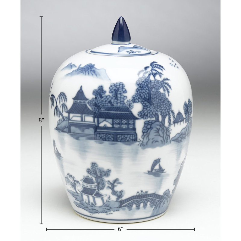 Pagoda Ginger Decorative Jar