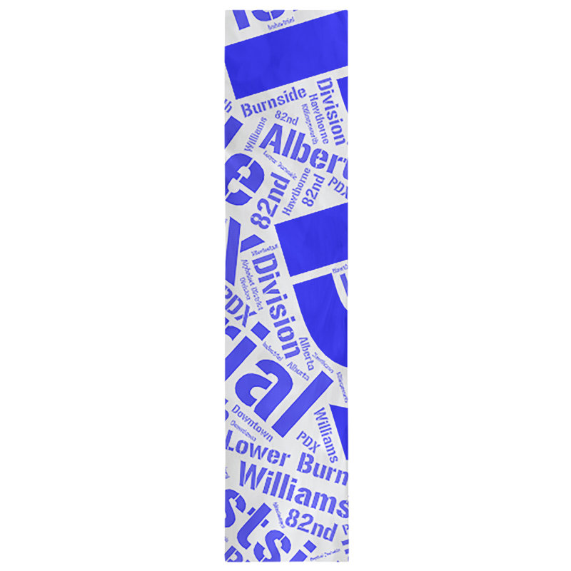Chemin de table, 90 po x 16 po, Bleu, Portland