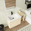 Meuble-lavabo mural simple 40 po avec plateau en céramique et portes à fermeture en douceur 40 po-886987479