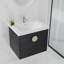 Meuble-lavabo simple mural avec plateau en céramique 23,8 po Kresha