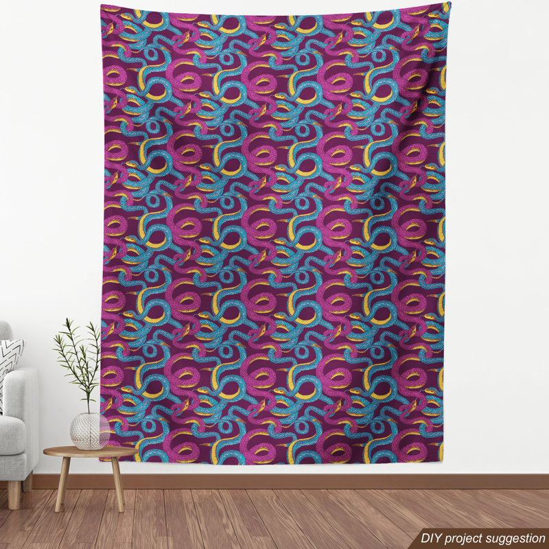 Tissu en tourbillons pour serpents, H 36 po x l 58 po x P 1 po