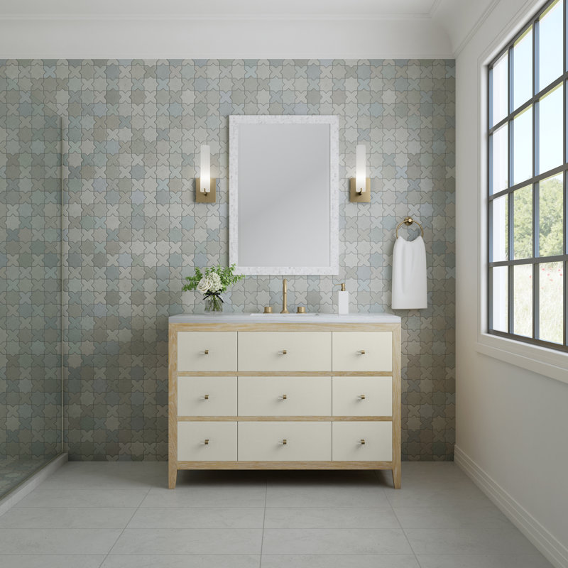 Celeste 48'' W Single Vanity, Parisian Blue, 8" Widespread