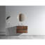 Meuble-lavabo mural chic avec lavabo en céramique et beaucoup de rangement-558774845