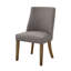 Chaises parson rembourrées Faxan Kensington, gris foncé