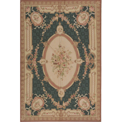 Fine Needlepoint Wool Oriental Indoor Rug