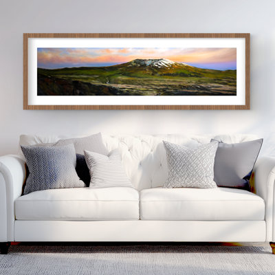 Mountainous View - Orange Living, reproduction encadrée