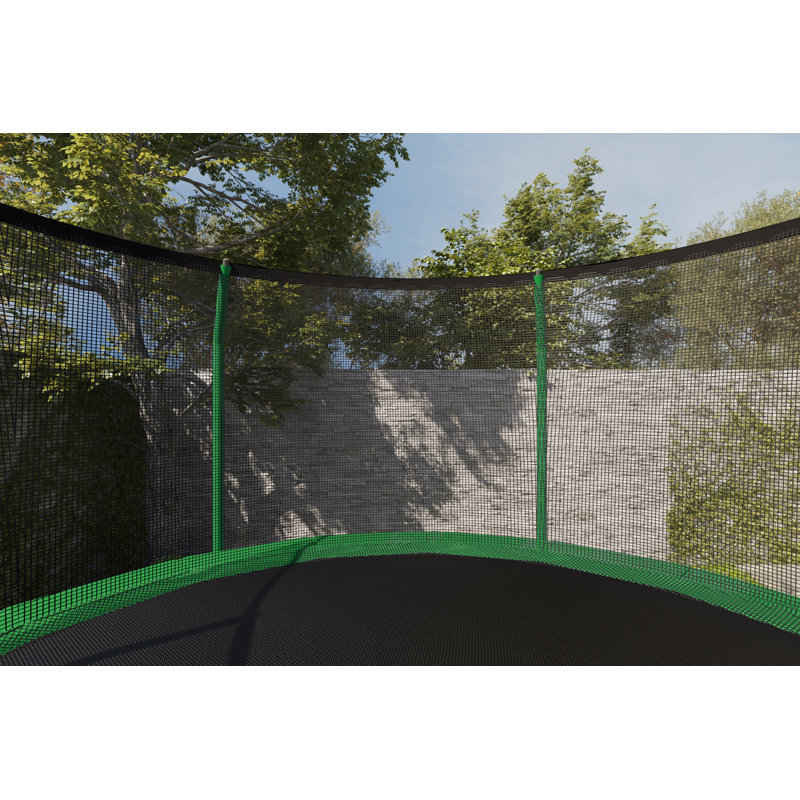 Premier 12ft Green Round Trampoline with Safety Enclosure