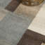 Tapis gris beige en polypropylène avec revers en jute Benne-1557230456