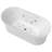 ANZZI Julia Series 67 In. Freestanding Acrylic Air And Whirlpool Bathtub With Touch Sensative Control And Chroma Lights