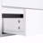 Modern White LED TV Stand with Faux Marble Top & Tempered Glass Storage Console-2037685963