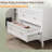 5 Drawer White Painted Harrietta Density Board 29.9X15.7X44.4 Inches