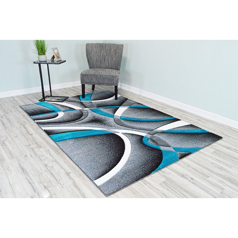 Mccampbell Performance Abstract Indoor Rug, Rectangle 7' x 10'