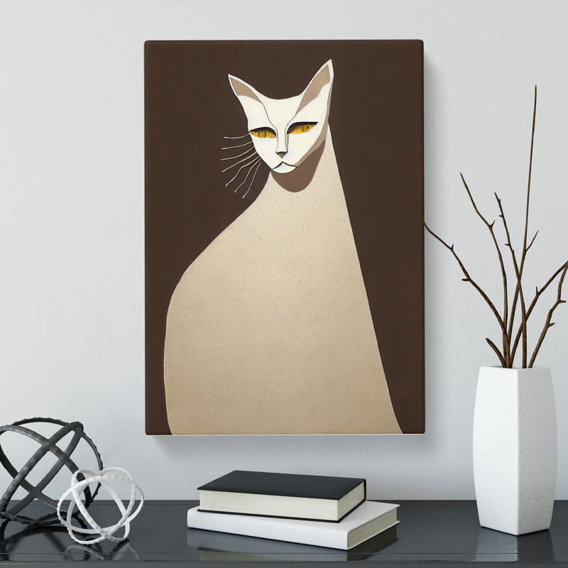 Unique Egyptian Cat - Wrapped Canvas, 50cm H x 35cm W x 3cm D