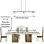 5 - Light Kitchen Island Linear Pendant
