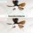 29 Inch Low Profile Flush Mount Ceiling Fan With Light Reversible Motor Remote Control