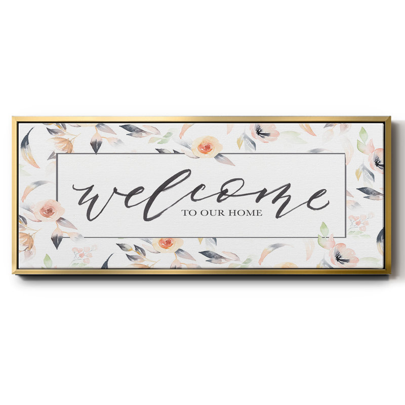 Welcome to Our Home - Toile encadrée