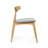 2 - Pack Retro Dining Chairs In Natural + Beige, Ergonomic Curved Back, Rubberwood Frame, And Easy Assembly Back Rest, Foam Filled Seats-963495189-963495193