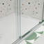 Porte de douche coulissante l 56 "à 60" x H 72 ", verre trempé 1/4", finition, porte facile à nettoyer Nano 72 "de haut 56" à 60 ",