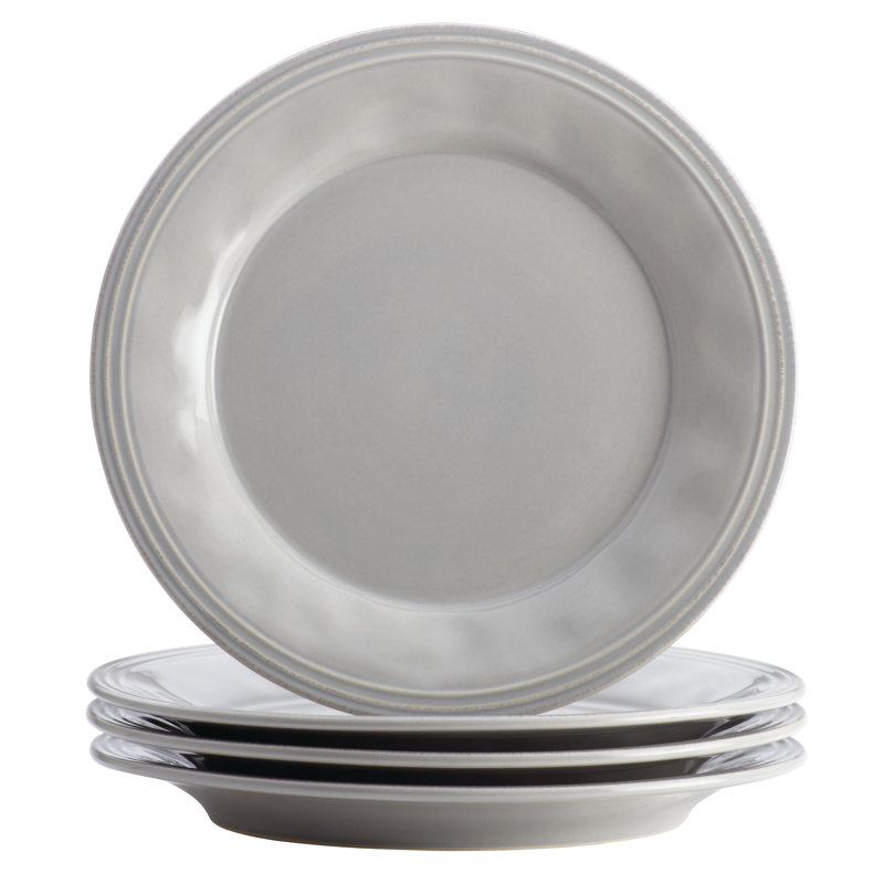 Rachael Ray Cucina Dinnerware Set, 16 Piece, Sea Salt Gray