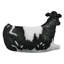 Holstein Cow Sculptural Bench