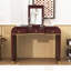 Bureau de coiffeuse avec miroir, 2 tiroirs et rangement caché-1004471067