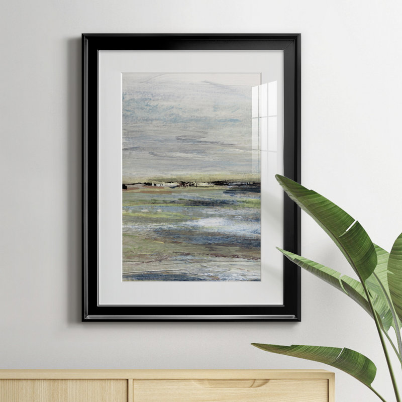 Wetlands I - peinture encadrée, Noir, H 22,5 po x l 30,5 po x P 1,5 po