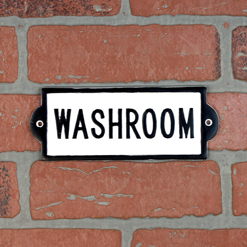 Plaque de salle de bain en métal blanc