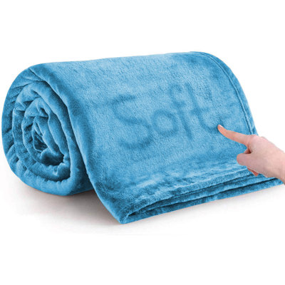 Zygi Reversible Mink Faux Plush Fur Fleece Throw/ Blanket