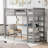 Twin Loft Bed With Desk & Shelves-602105775-602105768