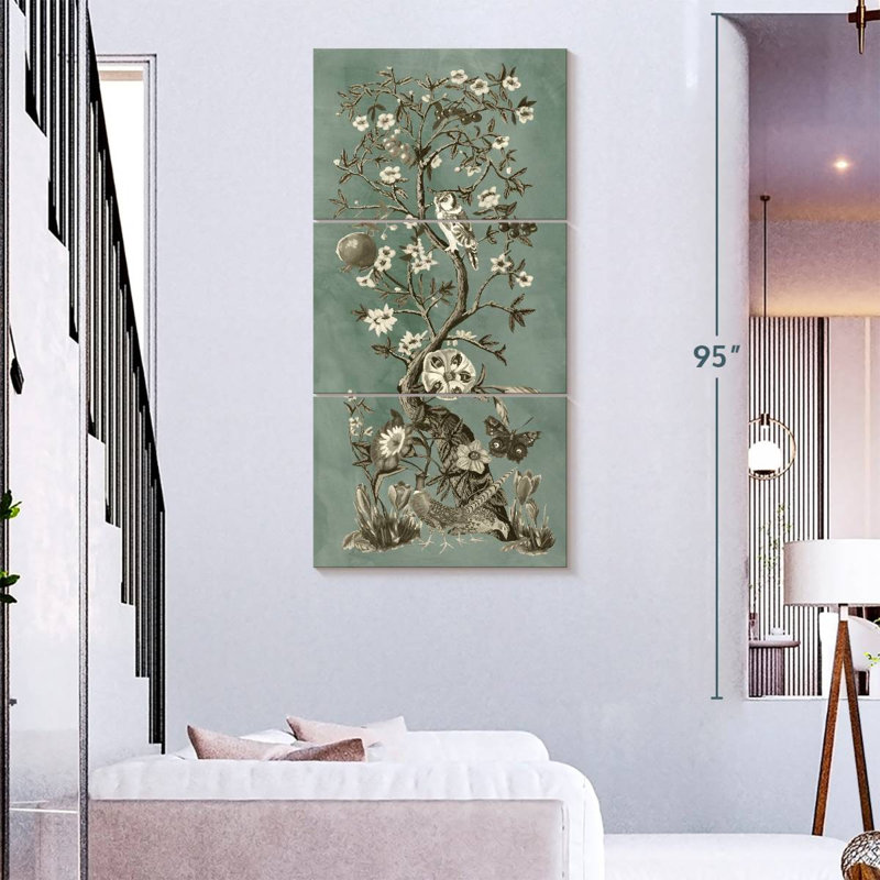 Chinoiserie patine I, H 75 po x l 36 po