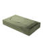 Canapé de sol moderne avec 2 coussins, en velours côtelé vert, pliable
